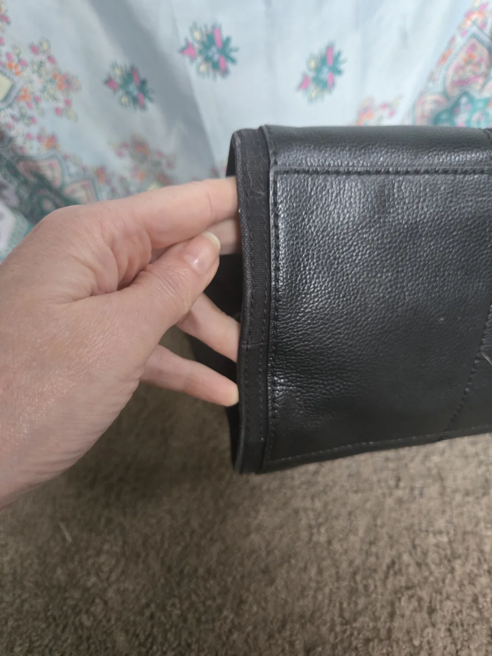 Tory Burch Black Pebbled Leather Tote Satchel Bag With Dust Bag